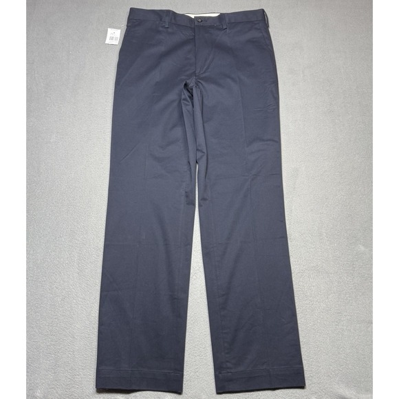 Polo Ralph Lauren Stretch Classic Fit Pants Mens 31x32 Navy Chino Twill NEW